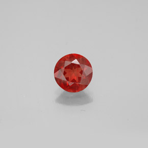 Andesina labradorite naturale rosso da 0,64 ct, taglio rotondo, VVS-VS