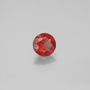 Andesina labradorite naturale rosso da 0,64 ct, taglio rotondo, VVS-VS