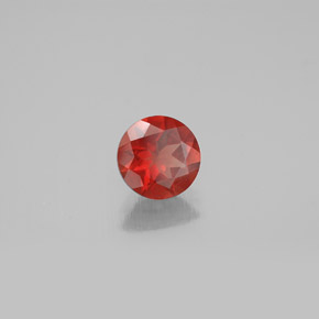 Andesina labradorite naturale arancione da 0,64 ct, taglio rotondo, VVS-VS
