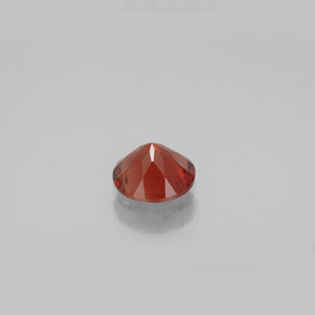 Andesina labradorite naturale arancione da 0,64 ct, taglio rotondo, VVS-VS