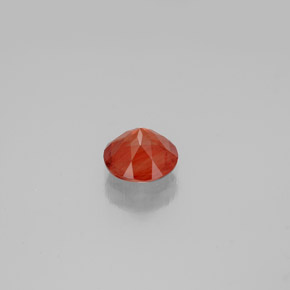 Andesina labradorite naturale arancione da 0,65 ct, taglio rotondo, VS