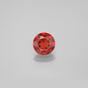 Andesina labradorite naturale arancione da 0,61 ct, taglio rotondo, VS