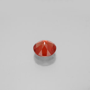Andesina labradorite naturale arancione da 0,61 ct, taglio rotondo, VS