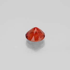 Andesina labradorite naturale arancione da 0,61 ct, taglio rotondo, VVS-VS