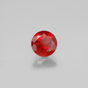 Andesina labradorite naturale arancione da 0,69 ct, taglio rotondo, VVS-VS