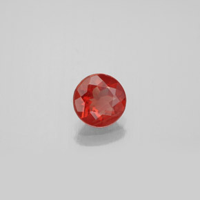 Andesina labradorite naturale arancione da 0,57 ct, taglio rotondo, VS