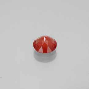 Andesina labradorite naturale arancione da 0,57 ct, taglio rotondo, VS