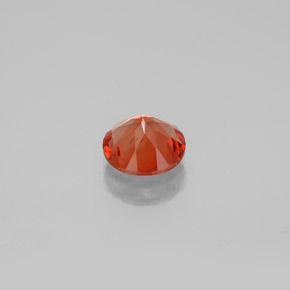 Andesina labradorite naturale arancione da 0,62 ct, taglio rotondo, VS