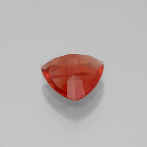 Andesina labradorite naturale arancione da 0,82 ct, trillion, VVS-VS