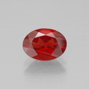 Andesina labradorite naturale rosso da 0,80 ct, taglio ovale, VVS-VS