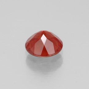 Andesina labradorite naturale rosso da 0,60 ct, taglio rotondo, VS