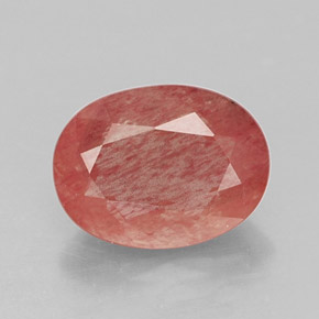 Andesina labradorite naturale rosso da 1,22 ct, trasparente, trasparente/traslucido