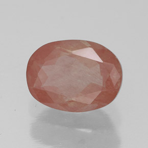 Andesina labradorite naturale rosso da 1,37 ct, trasparente, trasparente/traslucido