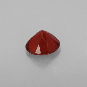 Andesina labradorite naturale rosso da 0,63 ct, taglio rotondo, VVS-VS