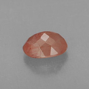 Andesina Labradorite Miele rosso naturale da 1.14 ct, Trasparente, Trasparente/Traslucido