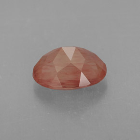 Andesina Labradorite Miele rosso naturale da 1.18 ct, Trasparente, Trasparente/Traslucido