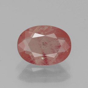 Andesina labradorite naturale rosso da 1,06 ct, trasparente, trasparente/traslucido