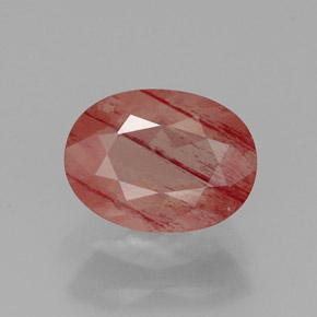 Andesina labradorite naturale rosso da 1,09 ct, trasparente, trasparente/traslucido