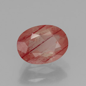 Andesina labradorite naturale rosso da 1,09 ct, trasparente, trasparente/traslucido