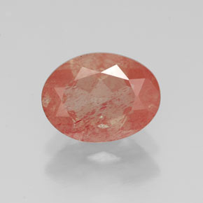 Andesina labradorite naturale rosso da 1,17 ct, taglio ovale, VS
