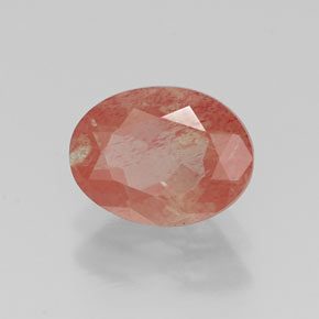 Andesina labradorite naturale rosso da 1,17 ct, taglio ovale, VS
