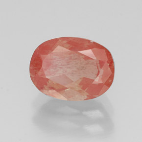 Andesina labradorite naturale rosso da 1,36 ct, taglio ovale, VS