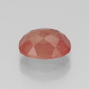 Andesina labradorite naturale rosso da 1,36 ct, taglio ovale, VS