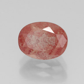 Andesina labradorite naturale rosso da 1,33 ct, taglio ovale, VS