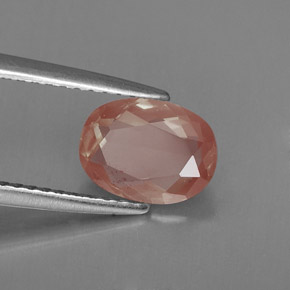 Andesina labradorite naturale rosso da 1,07 ct, taglio ovale, VVS-VS