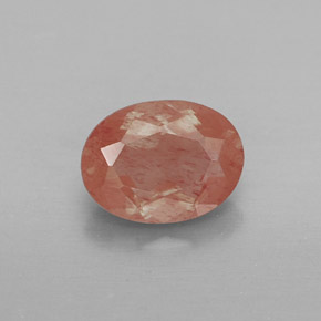 Andesina labradorite naturale rosso da 0,85 ct, trasparente, trasparente/traslucido