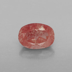 Andesina labradorite naturale rosso da 0,78 ct, trasparente, trasparente/traslucido