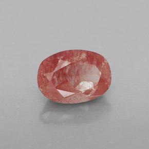 Andesina labradorite naturale rosso da 0,78 ct, trasparente, trasparente/traslucido