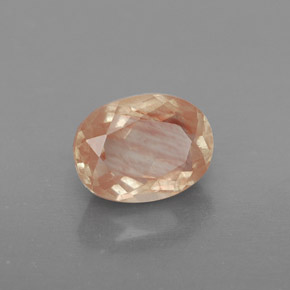 Andesina Labradorite Miele rosso naturale da 1.49 ct, Trasparente, Trasparente/Traslucido