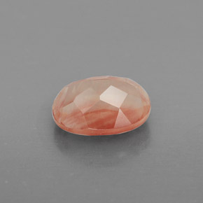 Andesina Labradorite Miele rosso naturale da 1.49 ct, Trasparente, Trasparente/Traslucido