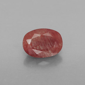 Andesina labradorite naturale rosso da 0,90 ct, trasparente, trasparente/traslucido