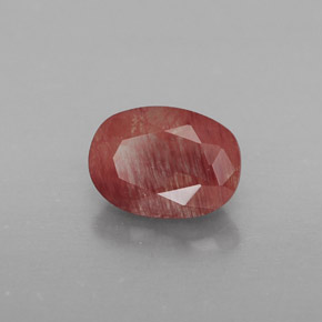 Andesina labradorite naturale rosso da 0,90 ct, trasparente, trasparente/traslucido
