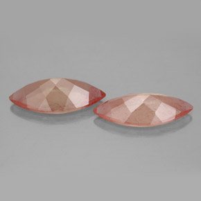 Andesina labradorite naturale arancione da  ct, trasparente, trasparente/traslucido