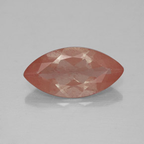 Andesina labradorite naturale arancione da 2,23 ct, trasparente, trasparente/traslucido