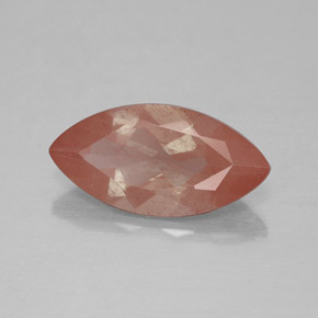 Andesina labradorite naturale arancione da 2,23 ct, trasparente, trasparente/traslucido