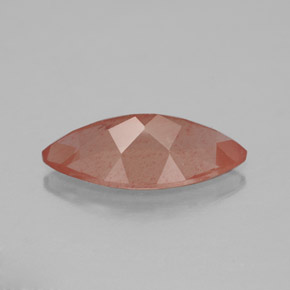 Andesina labradorite naturale arancione da 2,23 ct, trasparente, trasparente/traslucido