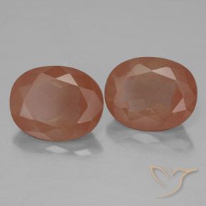 Gemme di Andesina Labradorite Arancio caldo naturale da 5.18 ct, Ovale, Trasparente/Traslucido
