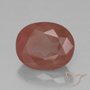 Andesina Labradorite Rosso arancione naturale da 3.57 ct, Ovale, Trasparente/Traslucido