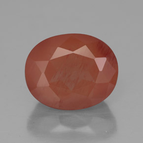 Andesina labradorite naturale rosso da 4,21 ct, trasparente, trasparente/traslucido