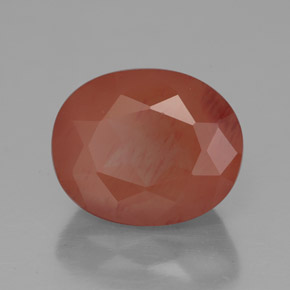 Andesina labradorite naturale rosso da 4,21 ct, trasparente, trasparente/traslucido