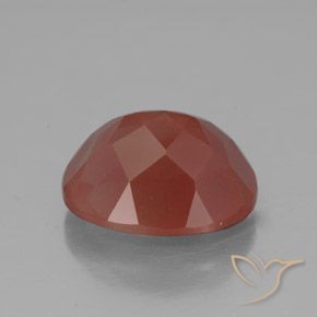 Andesina Labradorite Rosso arancione naturale da 3.83 ct, Ovale, Trasparente/Traslucido
