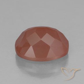 Andesina Labradorite Rosso arrossato naturale da 3.10 ct, Ovale, Trasparente/Traslucido