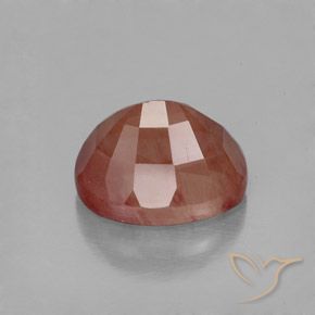 Andesina Labradorite Sangue rosso naturale da 2.46 ct, Ovale, Trasparente