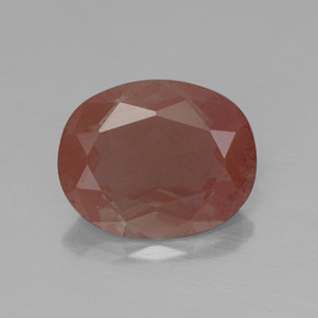 Andesina labradorite naturale rosso da 2,40 ct, trasparente, trasparente/traslucido