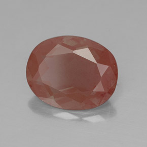 Andesina labradorite naturale rosso da 2,40 ct, trasparente, trasparente/traslucido