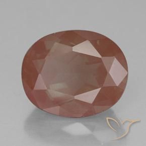 Andesina Labradorite Arancio caldo naturale da 3.55 ct, Ovale, Trasparente